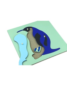 Puzzle Montessori cu pinguin - Img 3
