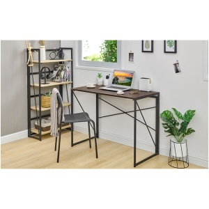 RFG Birou Soho, cu blat negru și picior metalic negru, potrivit pentru clasele a VIII-a și peste. Dimensiunile sunt 1000 x 500 x 750 mm, iar materialul este MDF. - Img 4