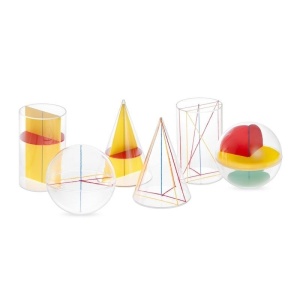 Set de 6 corpuri de rotație, plexiglas
