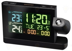 Stație meteo cu display color Projection, black