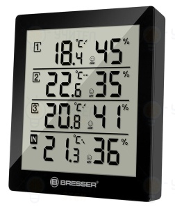 Stație meteorologică Temeo Hygro Quadro, black