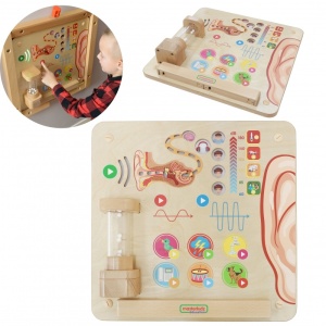 Tabla interactiva din lemn STEM Senses - Auz