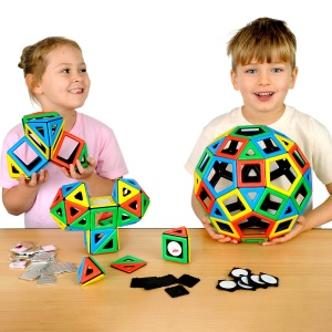 Kit magnetic Polydron clasa SUPER