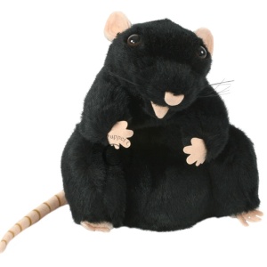 Păpușă pentru teatru, Sobolanul Negru, seria Animalelor europene, 25 cm.