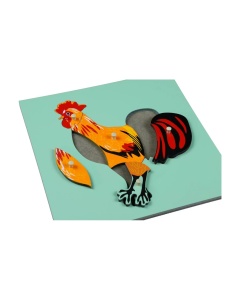 Puzzle Montessori cu cocoș - Img 3