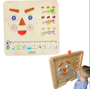 Tablă educațională de perete Cum te simți?, din lemn - Img 3
