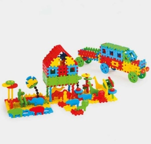 Constructor tip waffle din 200 de piese în sac - Img 2