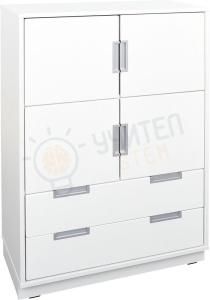 Dulap cu 2 rafturi, alb Quadro - L - Img 3