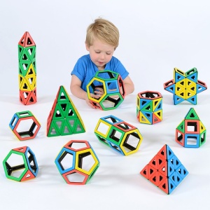 Kit școlar Polydron Magnetic Constructor