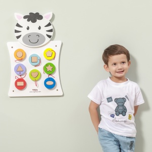 Panou de perete activ Forme și culori Zebra - Img 4