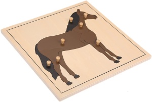 Puzzle din lemn cu animale - cal - Img 4
