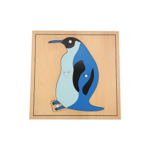Puzzle din lemn cu animale - pinguin