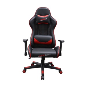 Race@Run RFG Scaun gaming cu șezut negru și spătar roșu.