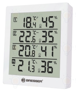 Stație meteorologică Temeo Hygro Quadro, white