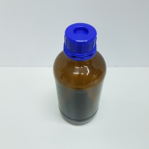 Sticlă din sticlă chihlimbarie 1 l cu capac filetat din borosilicat - Img 2