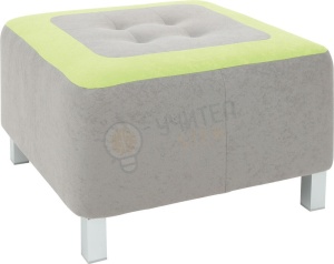 Taburet pătrat Premium gri-verde