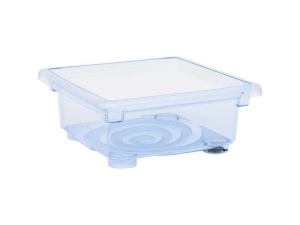 Tavă de joacă cu capac - transparentă