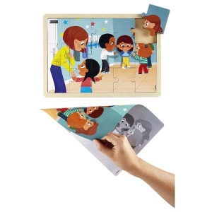 Bullying școlar - puzzle din lemn 15 piese - Img 2