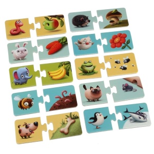 Cine mănâncă ce - 10 puzzle-uri educaționale - Img 3