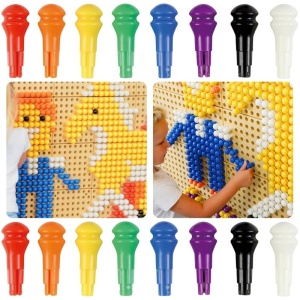 Cuie colorate pentru Placa STEM – Set 512 Piese (8 Culori)