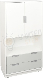 Dulap cu 3 rafturi, alb Quadro - XL - Img 3