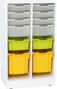 Etagere Grande L pentru recipiente - 2 coloane - arțar - Img 5