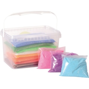 Nisip decorativ colorat 12 culori 2,4 kg