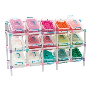 Organizator cu 15 cutii - sistem modular