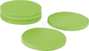 Perne rotunde, 5 buc., verde deschis