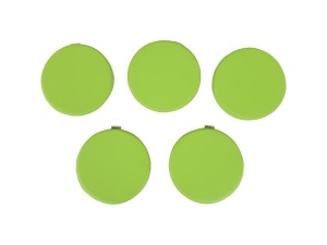 Perne rotunde 5 buc. - verde lime - Img 2