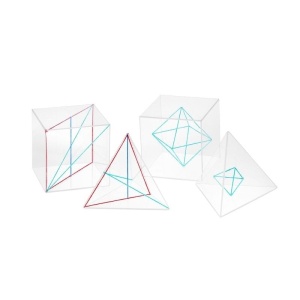 Poliedre regulate – set de 4 corpuri