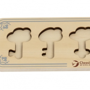 Puzzle-uri senzoriale Montessori din lemn Chei și încuietori - Img 3