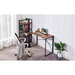 RFG Birou Soho, cu blat negru și picior metalic negru, potrivit pentru clasele a VIII-a și peste. Dimensiunile sunt 1000 x 500 x 750 mm, iar materialul este MDF. - Img 5