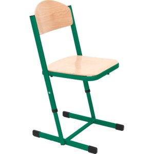 Scaun T armat reglabil mărimea 6-7 verde