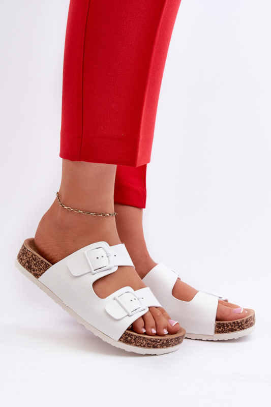 Чехли с корково ходило Wedges SH31889 - бели