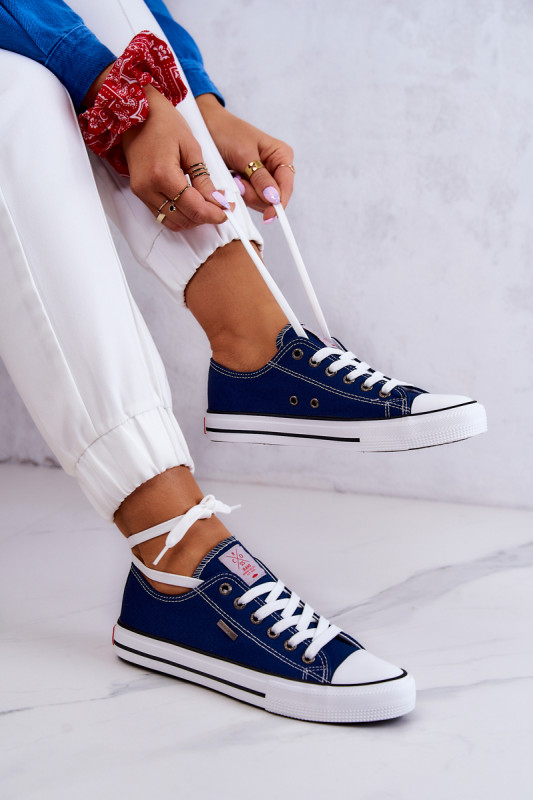 Дамски кецове Cross Jeans JJ2R4012C SH18980 - тъмно сини