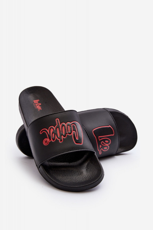 Мъжки чехли Lee Cooper LCW-24-42-2484M SH29839 - черно-червени