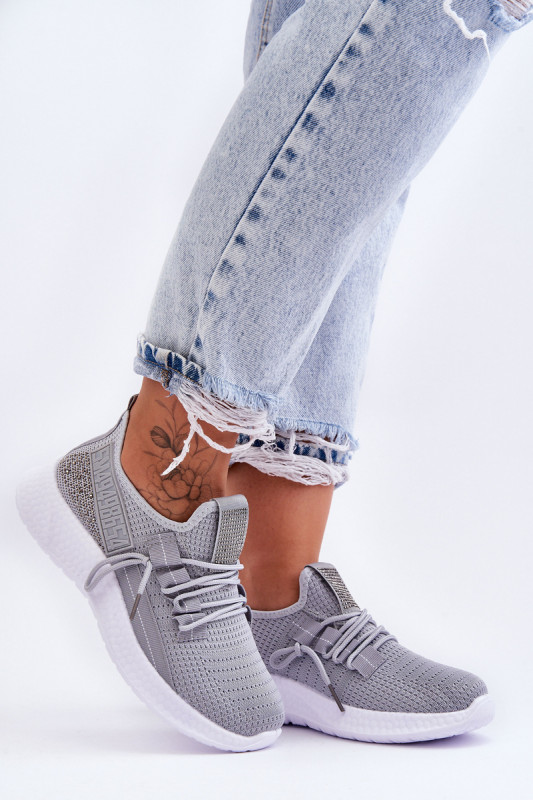 Дамски маратонки Hold Me! SH26563 - сиви