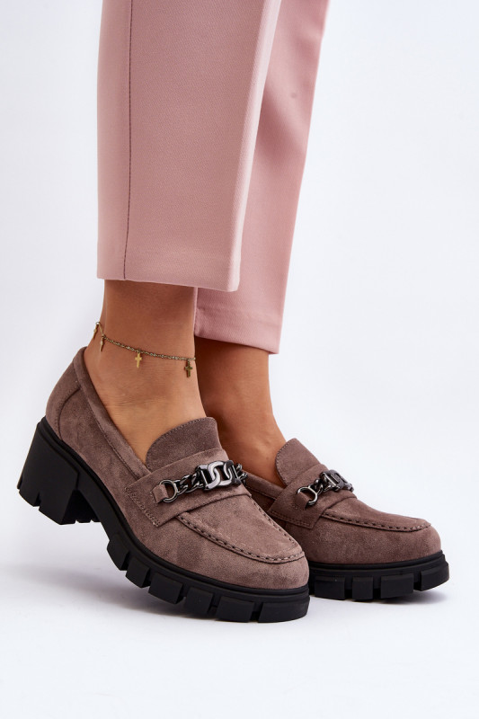 Дамски мокасини Eriella SH29916 - бежови