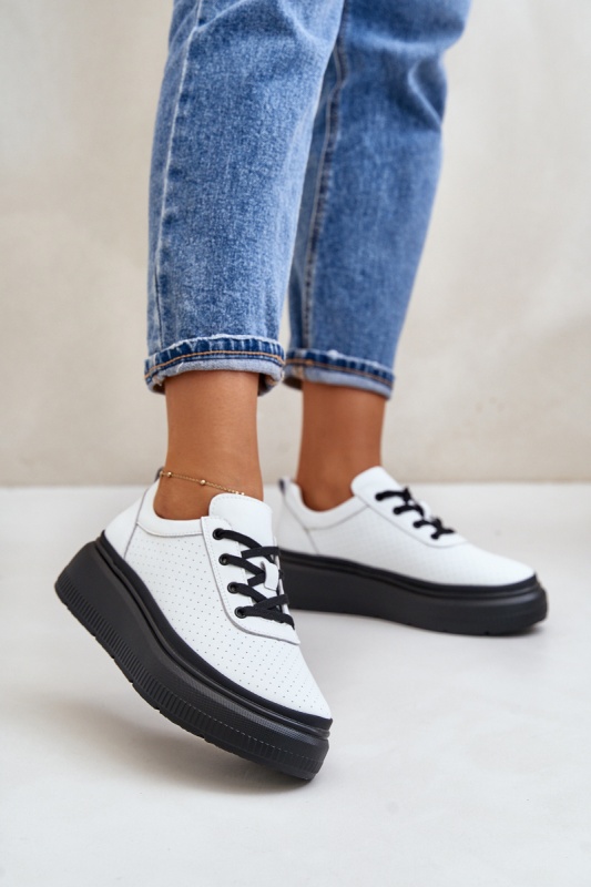 Дамски спортни обувки 41470 Vinceza SH33578 - бели