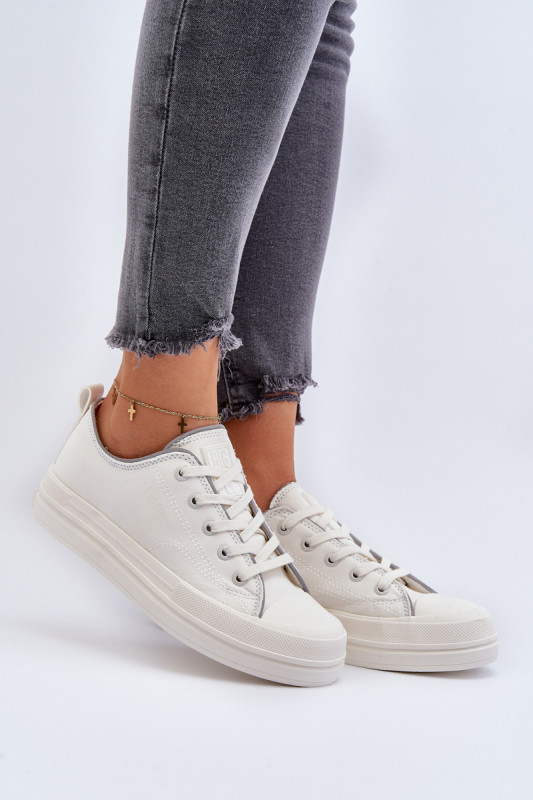 Кецове с платформа Big Star LL274A177 SH30133 - бели