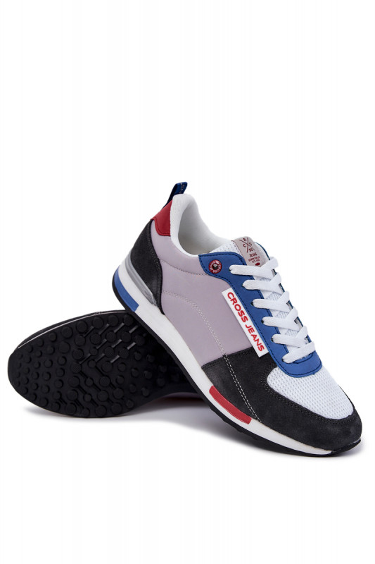 Мъжки спортни обувки Cross Jeans JJ1R4010C SH18969 - сиви