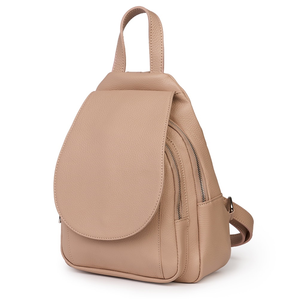 Rucsac din piele naturala Dante roz