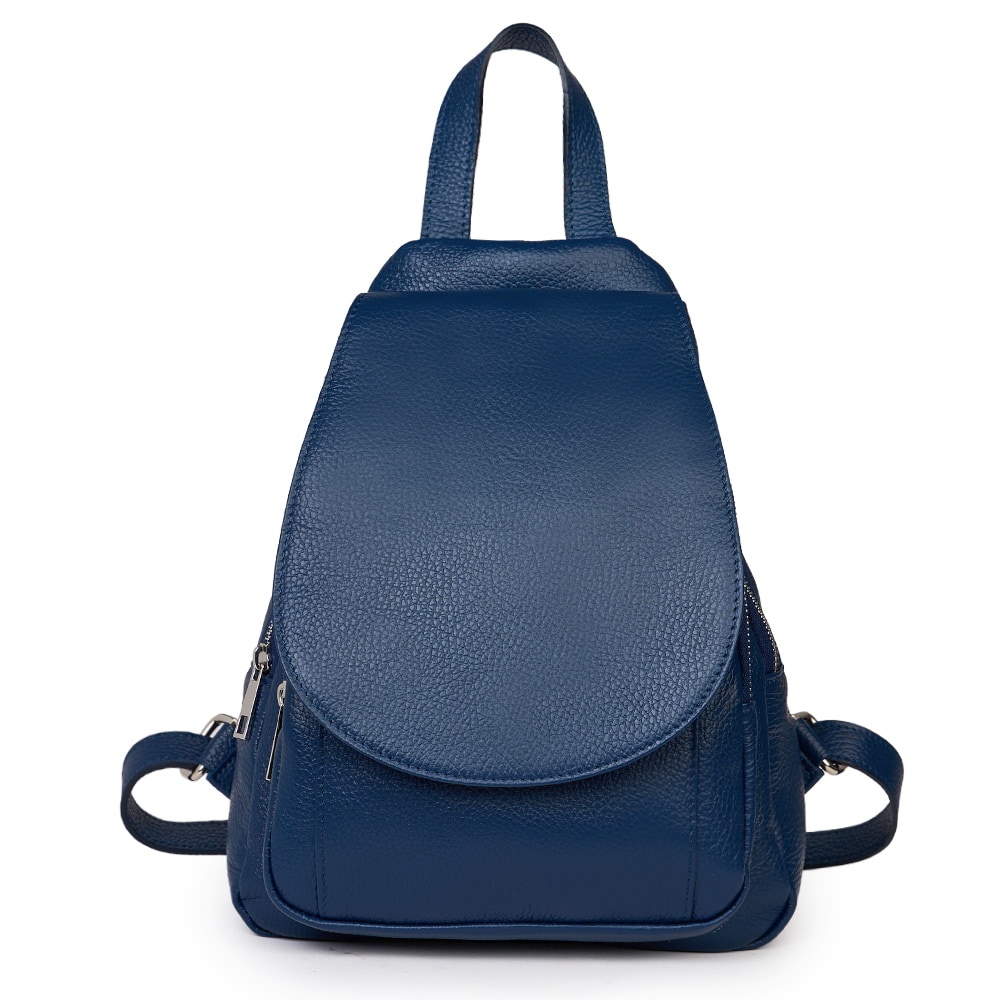 Rucsac din piele naturala Dante bleumarin