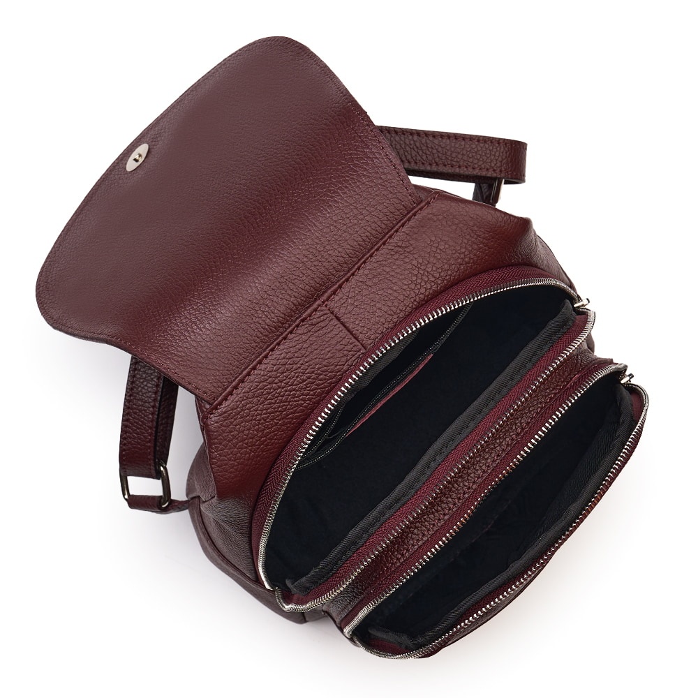 Rucsac din piele naturala Dante grena