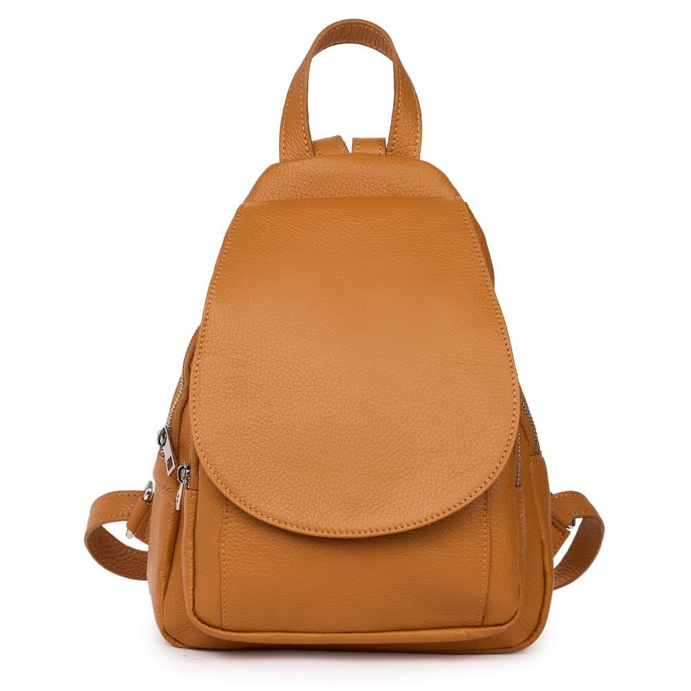 Rucsac din piele naturala Dante coniac