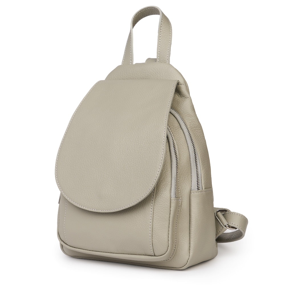 Rucsac din piele naturala Dante gri