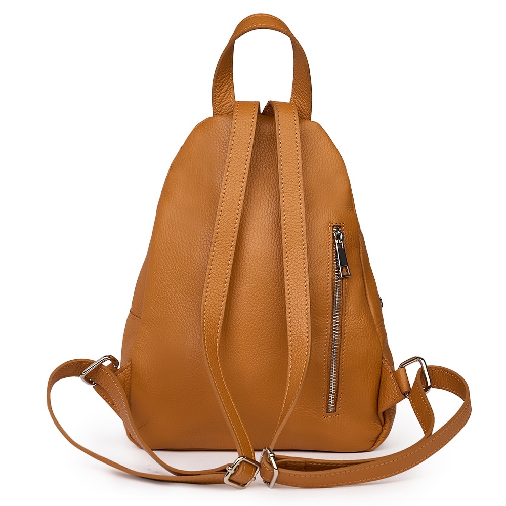 Rucsac din piele naturala Dante coniac