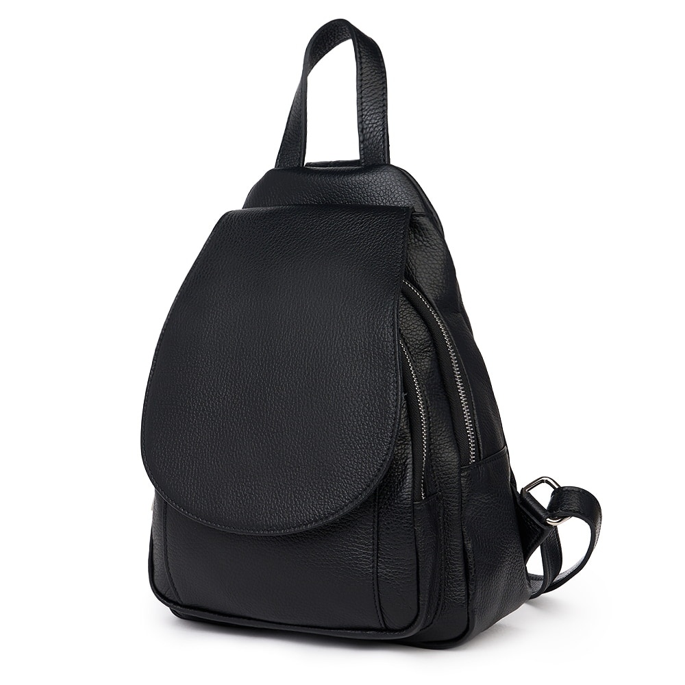 Rucsac din piele naturala Dante negru