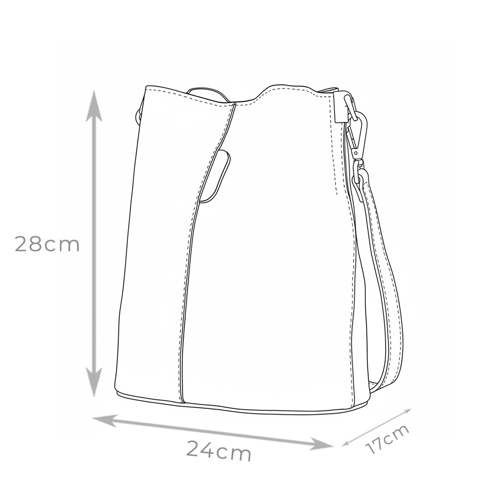 Geanta dama din piele naturala Mimosa albastra - imagine 6